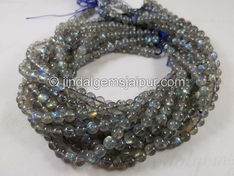 Labradorite Smooth Round Beads